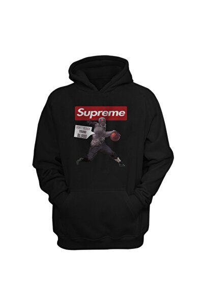 usateamfans Hanorac negru Kyrie Irving (supreme) pentru bărbați