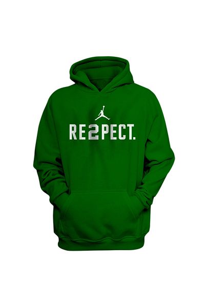 usateamfans سويت شيرت بقلنسوة أخضر للرجال - Re2pect