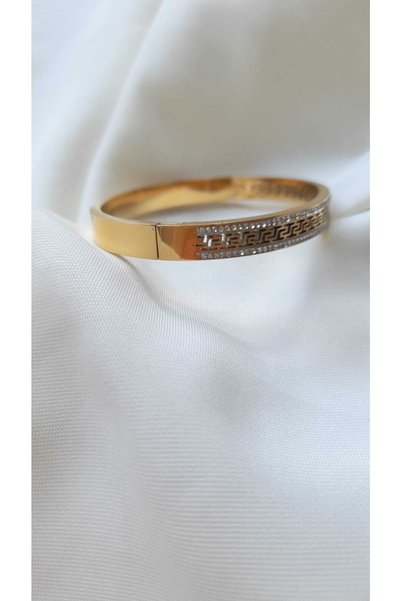 nilüfer takı tasarım Cleopatra Model Stone Thin Steel Handcuffs