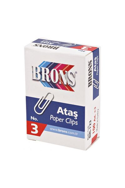 Brons Paper Clip No3 (100 Pieces ) Br-123 X 10 Pack