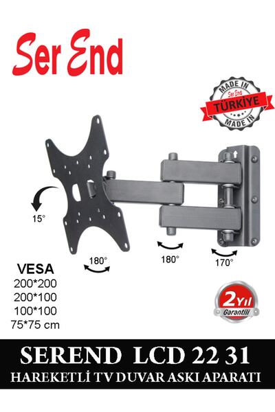 Serend Hareketli Tv Askı Aparatı 32"-55" Arası Tv Lere Uyumlu - Kod: Lcd 22 31