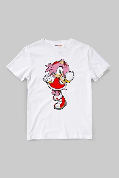 Morinna İm تي شيرت سونيك ايمي روز للجنسين للأطفال Mr-18
