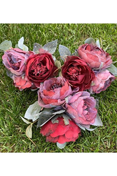 Lucky Art Ar 101 Bur 3 Adet Açmış Gül Demeti Bordo