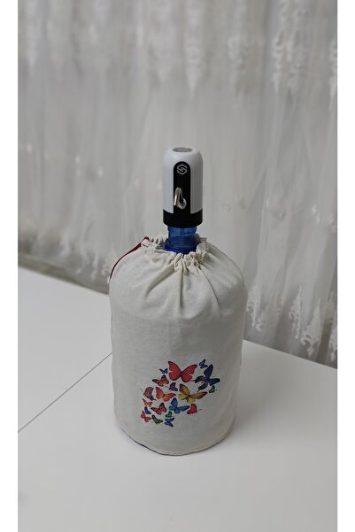 Vegüba Krem Damacana Kılıfı Sebil Kılıfı Kelebek Baskılı