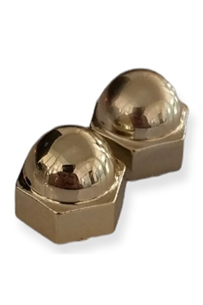 Seas Door Capac pentru piuliță cu șurub de culoare galbenă - ușă din oțel și mâner de tragere, 2 buc - plastic