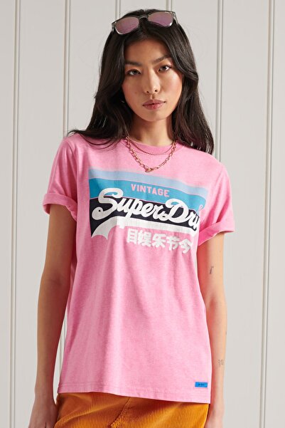 SUPERDRY T-Shirt - Rosa - Regular Fit
