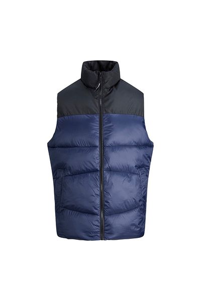 Jack & Jones Jack&jones Stand-up Collar Navy Blue Men's Vest 12212221