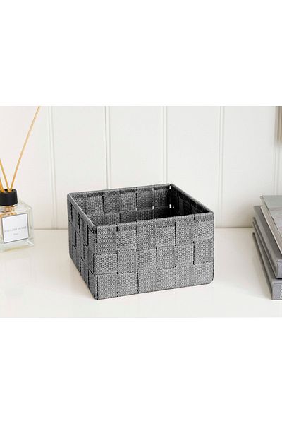 English Home Gray Shine Basket - 17X17X10.5 cm