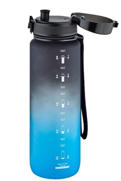 Uzspace 1000ml Large Size Double Color Softtouch Ff Collection Tritan Water Bottle