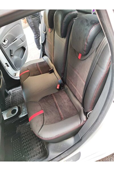 AKINCI كليو 4 - 2+1 طماق سوداء، مزيج من الجلد الأسود، حبل أحمر وشريط