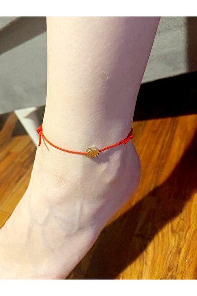 banilya خلخال حبل أحمر خلخال مجوهرات على شكل فيل