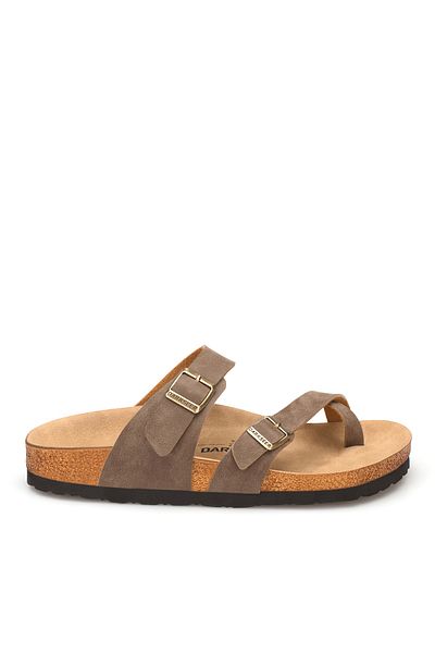 DARK SEER Mules - Brown - Flat