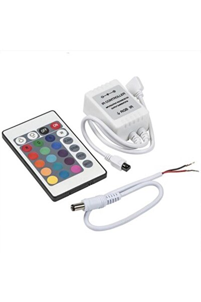 ACIKO 3 Çipli Rgb Şerit Led 24 Tuşlu Kumanda Iç Mekan Led 15 mt Kuruluma Hazı...