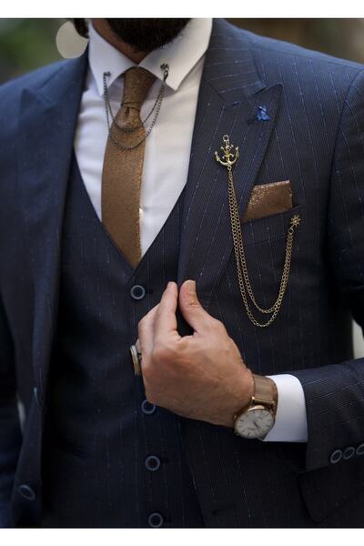 SARDINELLI Kırlangıç Yaka Özel Tasarım Takım Elbise