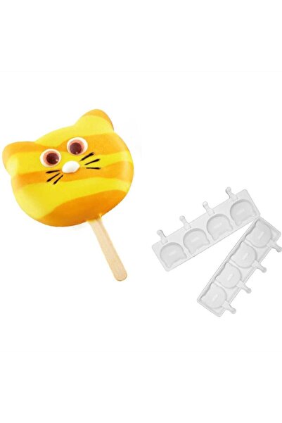 PASTRY PLANET عصا قالب الآيس كريم القط