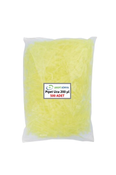 Sarı Pipet Ucu 200 uL 500 Adet