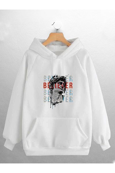 CANDEL Φούτερ Unisex Hooded Believer με στάμπα