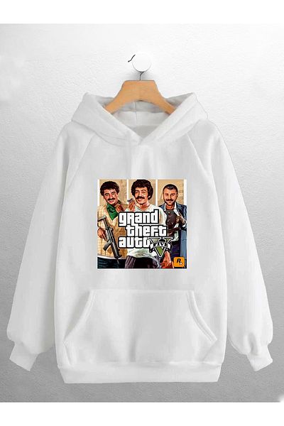 CANDEL Φούτερ Unisex με κουκούλα Müslüm Azer Gta με στάμπα