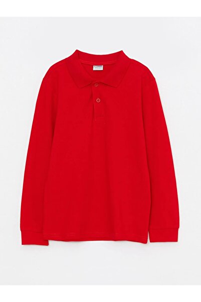LC Waikiki Polo Neck Basic Long Sleeve Boy's T-Shirt