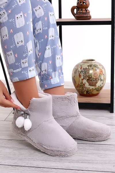 Wordex Rd B307 Chinchila Γυναικείες Παντόφλες Home Boots Home Shoes