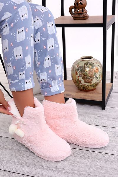 Wordex Rd B307 Chinchila Γυναικείες Παντόφλες Home Boots Home Shoes