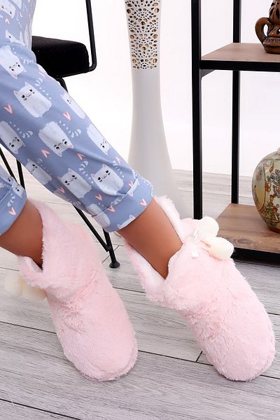 Wordex Rd B307 Chinchila Γυναικείες Παντόφλες Home Boots Home Shoes