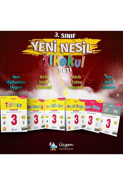 Üçgen Yayıncılık Üçgen 3 Sınıf Ilkokul Yolculuğu Yeni Nesil Tam Set