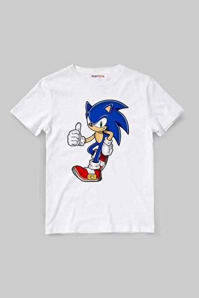 Morinna İm تي شيرت سونيك القنفذ للجنسين للأطفال تي شيرت Mr-19