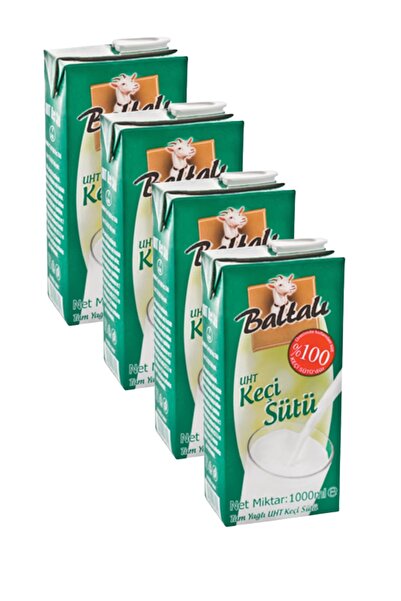 Baltalı 1000 Ml Uht %100 Keçi Sütü X 4 Adet