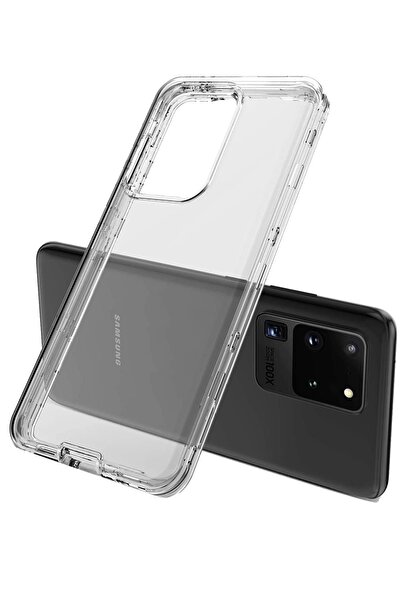 HappyCase Samsung Galaxy S20 Plus Kılıf Lüx Şeffaf Silikon