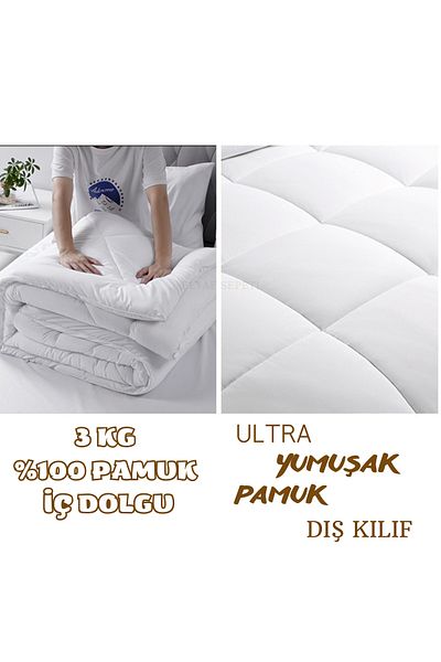 Elyaf Sepeti Cuvernă dublă din bumbac matlasată