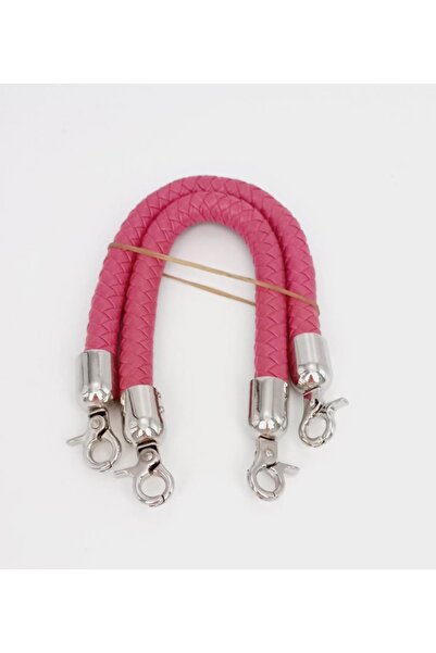 angel çanta aksesuar Fuchsia kratka Pleteno Torba ručka srebrni metal