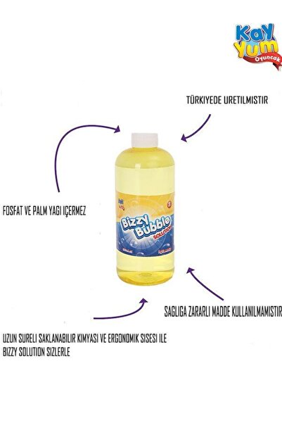 Kayyum Oyuncak Bizzy Bubble Köpük Sıvısı Solüsyonu Köpük Tabancaları Ve Diğer Tüm Oyuncaklar Için