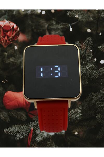 Homies Dokunmatik Dijital Led Ekran Kırmızı Şık Kol Saati