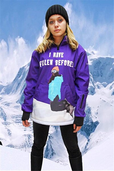 Tıklaalbeni Snowsea Özel Tasarım Snowboard Montu, Kadın Kayak Montu