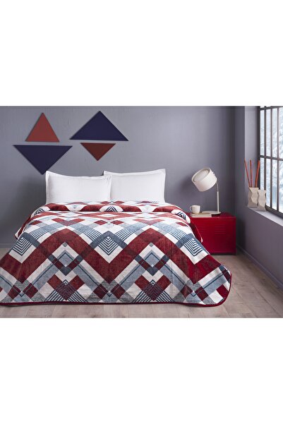 Taç Double Polyester Blanket Leon Red