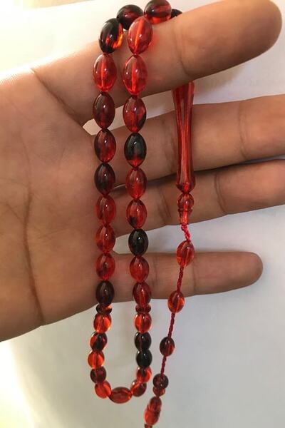 Gogoey Powder Amber Prayer Beads