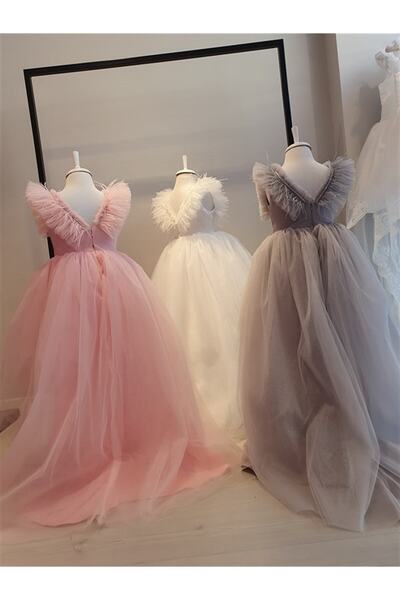 SCSTİL Pink Jewelled Ruffle Dress