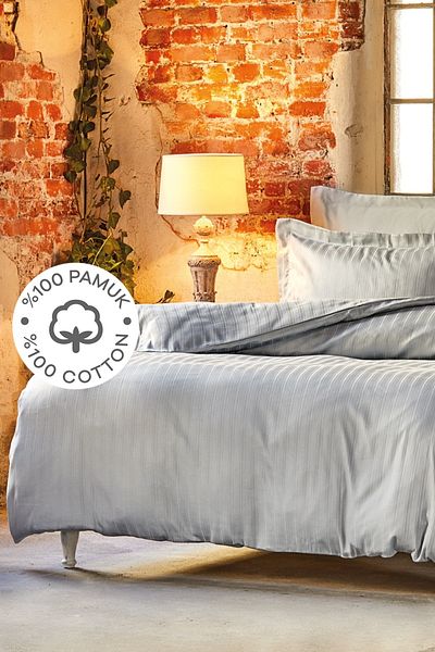 Karaca Home Set de husă de pilota Charm Bold Blue 100% bumbac