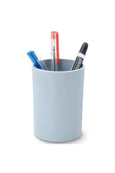 Mas Crystal Gray Cylindrical Pen Holder 495