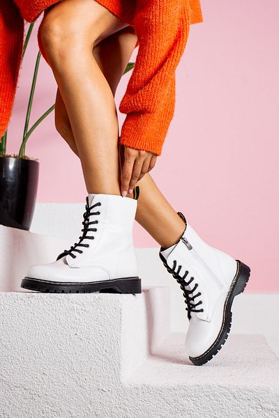 Ayax White Women's Boots