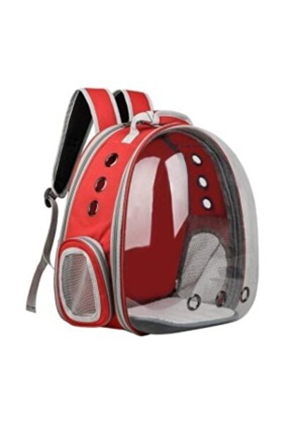 Genel Markalar Astronot Kedi Köpek Taşıma Çantası Kırmızı
