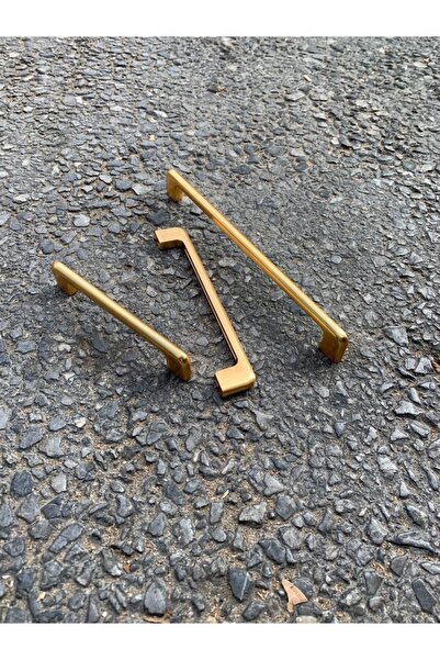 ARON Metax Ilıca 128 Mat Altın Kulp Tv Ünite Şifonyer Konsol Mobilya Çekmece Mutfak Dolap Kulpu 128mm