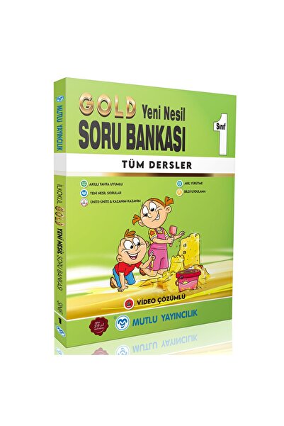 Mutlu Yayıncılık Mutlu Yayınları 1. Sınıf Tüm Dersler Gold Soru Bankası