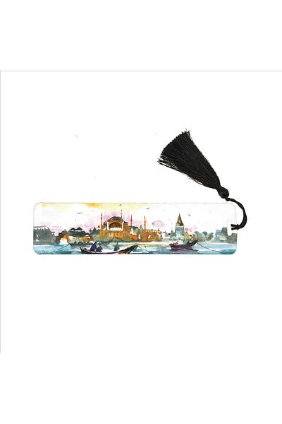 Sadrazam Βιβλιοδείκτης Istanbul Printed, Tassel Bookmark (δώρο Σελιδοδείκτης, σελιδοδείκτης-073)