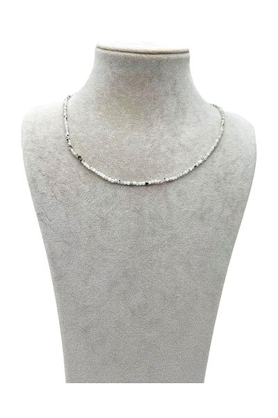 PEDRAS Natural Stone Facet Cut Moonstone Necklace A Quality