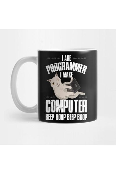Pixxa Programmer Cat - Programming Mug