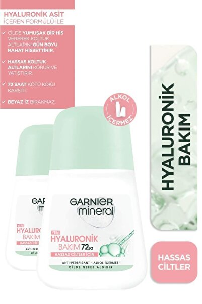 Garnier Mineral Hyaluronik Bakım Roll-on 50ml X2