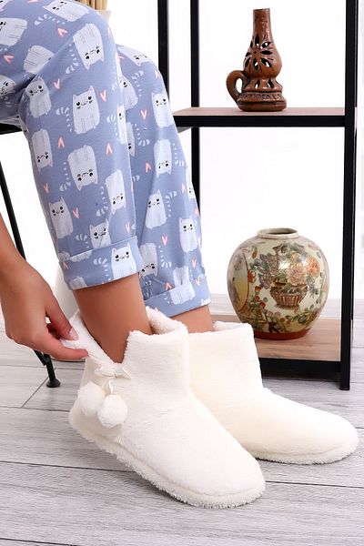 Wordex Rd B307 Chinchila Γυναικείες Παντόφλες Home Boots Home Shoes