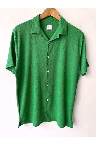 Hazhers Erkek Yazlık Pamuklu Kumaş Oduncu Gömlek